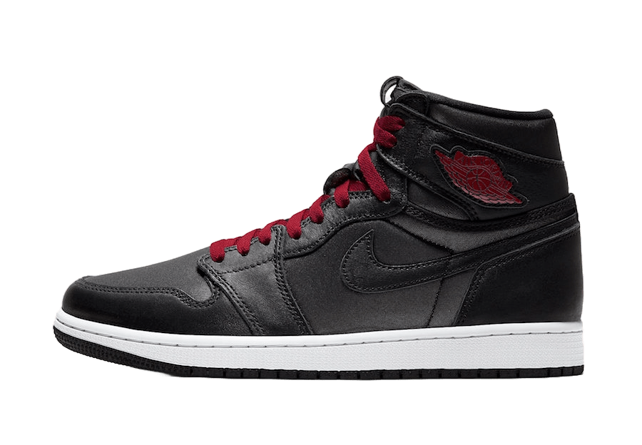  Air Jordan 1 High Retro OG Black Satin 555088-060  https://sneakercollar.com/products/air-jordan-1-high-retro-satin