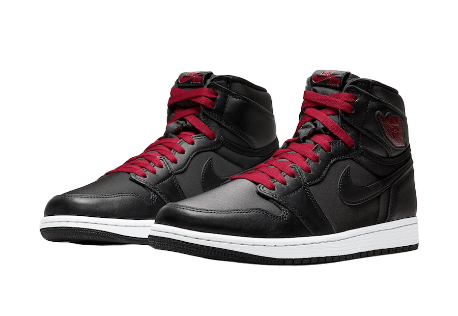  Air Jordan 1 High Retro OG Black Satin 555088-060  https://sneakercollar.com/products/air-jordan-1-high-retro-satin